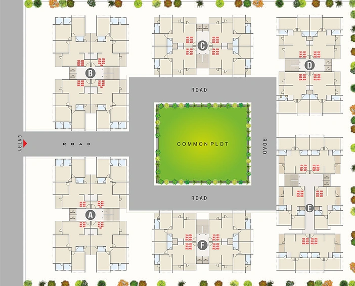 Master Plan of Trimurti Anmol Life Style in Nana Chiloda, Ahmedabad - Image 156564