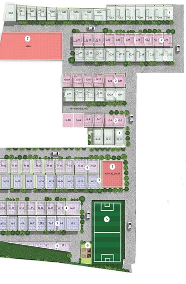 Master Plan of Panda Gatikrushna Green in Ranga Bazar, Bhubaneswar - Image 156662