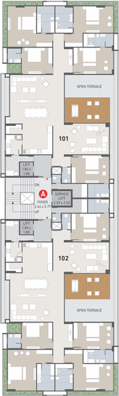 Floor Plan of Dev Shree Avani Aayam in Raysan, Gandhinagar - Image 156711
