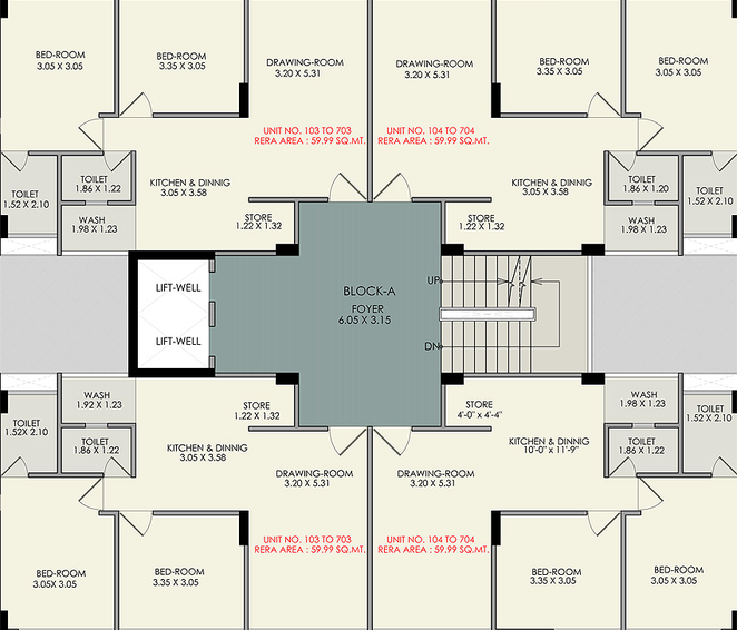 Floor Plan of Aryavrat Serenity in Kalol, Gandhinagar - Image 156737