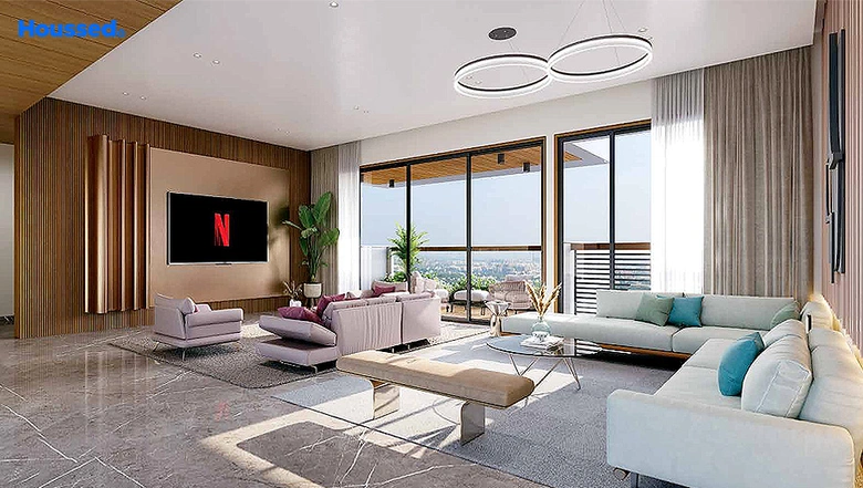 Living Room of Shivalay Aurelia in Raysan, Gandhinagar - Image 156770