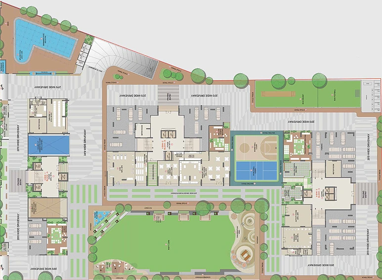 Master Plan of Shivalay Aurelia in Raysan, Gandhinagar - Image 156757