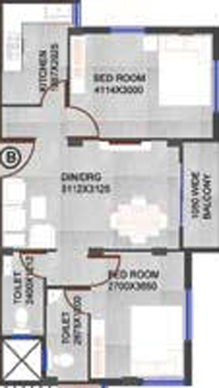 2 BHK Flat in Realtech Rajarhat Junction in Rajarhat, Kolkata - Image 812369