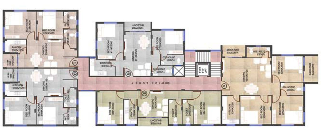Floor Plan of Realtech Rajarhat Junction in Rajarhat, Kolkata - Image 156812