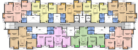 Floor Plan of Rohra Devi Amulyam in Rajarhat, Kolkata - Image 156914