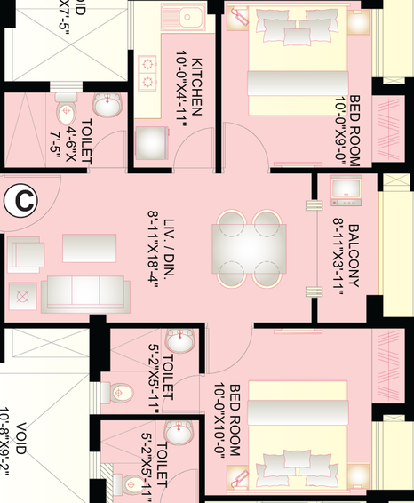 2 BHK Flat in Rohra Green 2 in New Town, Kolkata - Image 812402
