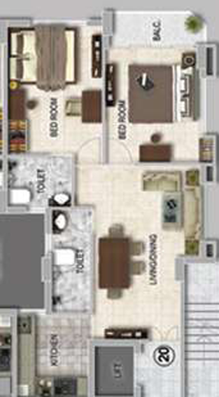 2 BHK Flat in SGIL Gardenia in Narendrapur, Kolkata - Image 812415