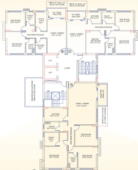Floor Plan of Shankh Mani in Tollygunge, Kolkata - Image 156983