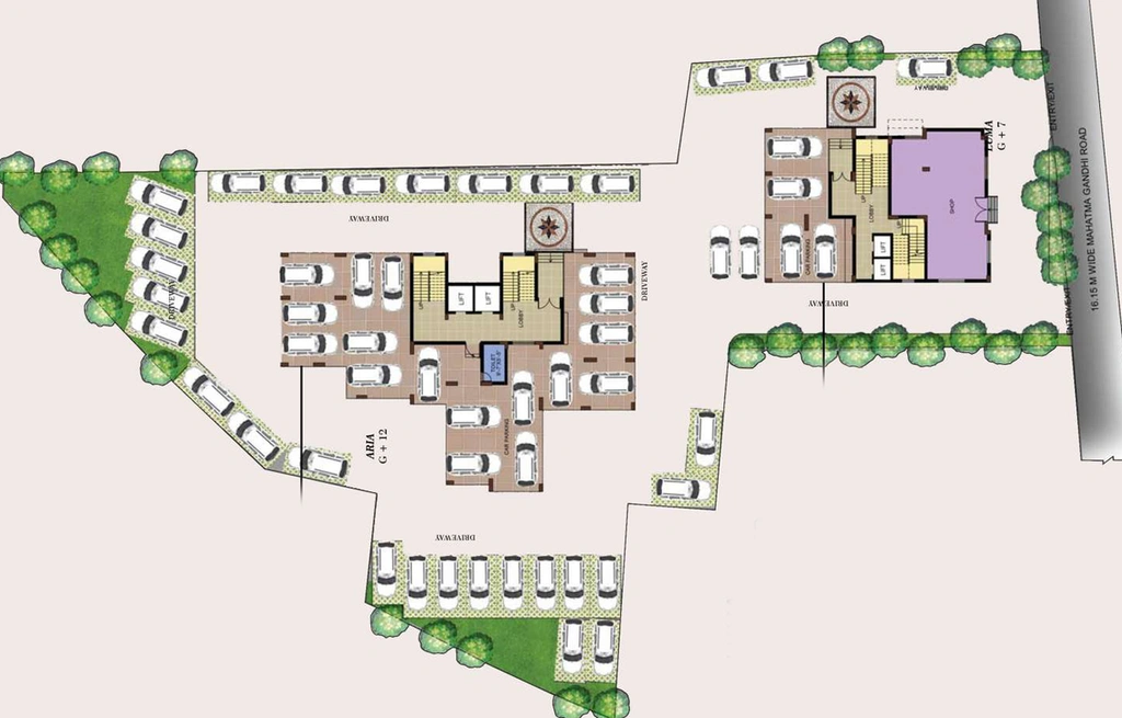 Master Plan of Shivom Elysiya in Behala, Kolkata - Image 157022