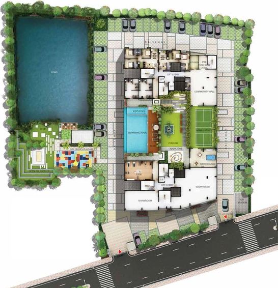 Master Plan of Shrachi Primarc Aangan in Dum Dum, Kolkata - Image 157128