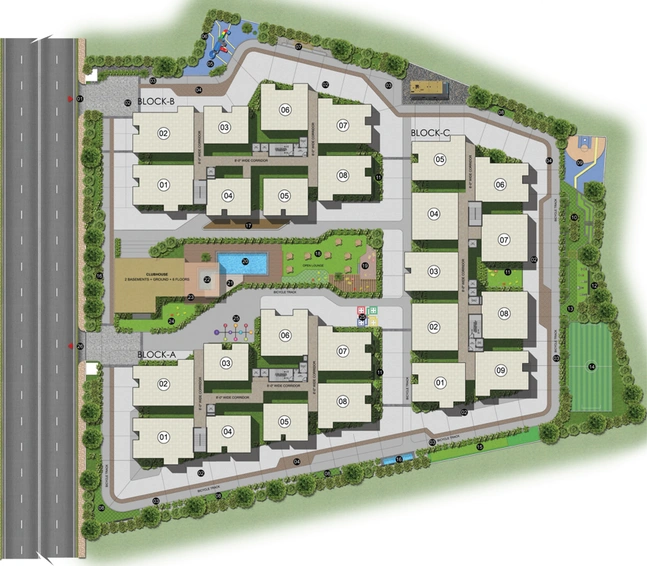 Master Plan of Udaya Skyvert in Uppal, Hyderabad - Image 113616
