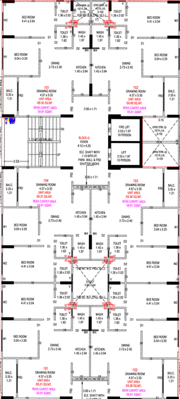 Floor Plan of Beverlynn Skyvue in Nikol, Ahmedabad - Image 157244