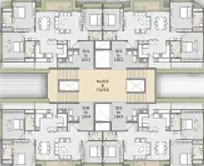 Floor Plan of Dev Aashish The Gate X in Kudasan, Gandhinagar - Image 157335