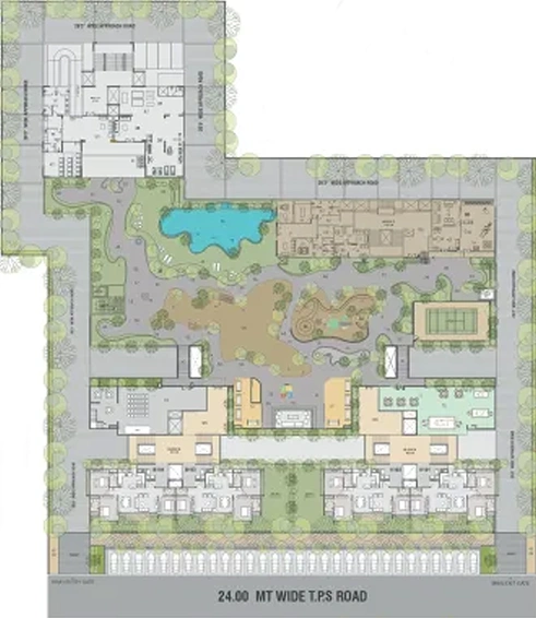 Master Plan of Dev Aashish The Gate X in Kudasan, Gandhinagar - Image 157336