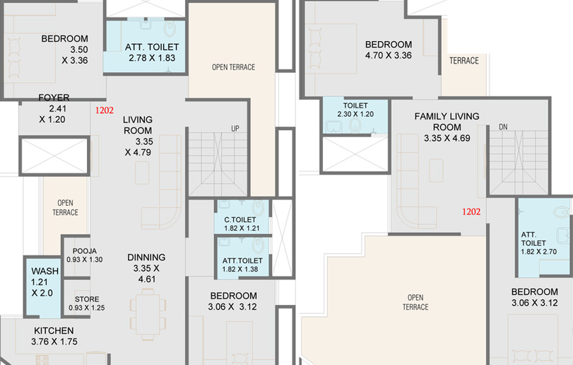 4 BHK Flat in Omkar Rudraksh Nex in Harni, Vadodara - Image 812551