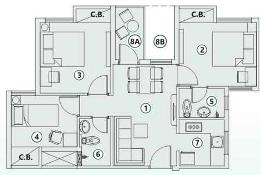3 BHK Flat in Solaris Shalimar in Howrah, Kolkata - Image 812580
