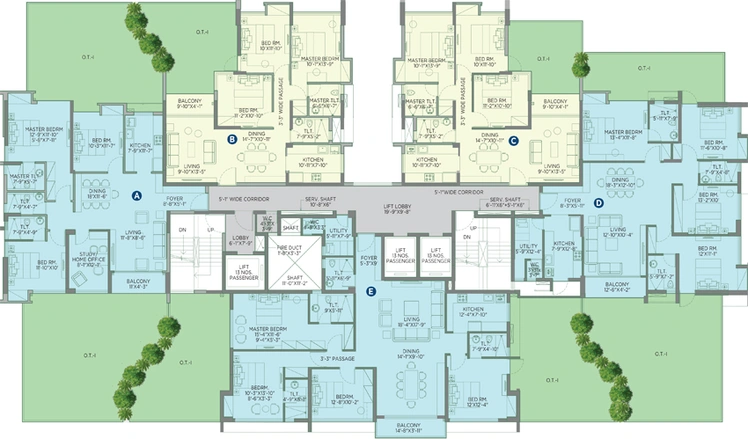 Floor Plan of Sugam Morya Phase 2 in Tollygunge, Kolkata - Image 157497