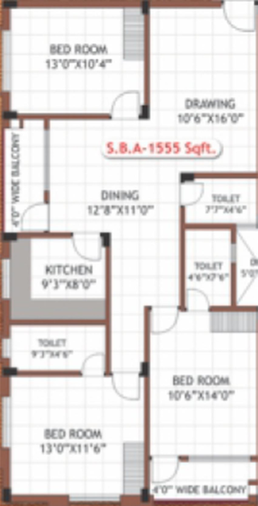 3 BHK Flat in SB Kokila Enclave Phase 2 in Pokhariput, Bhubaneswar - Image 812606