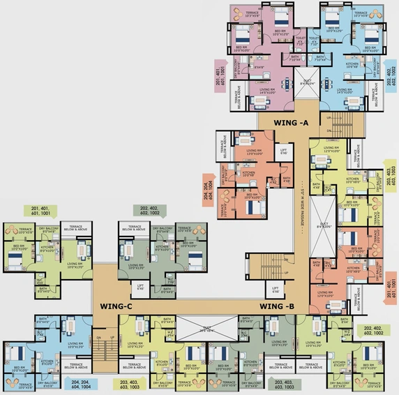 Floor Plan of Gurudatta Elite Dreams in Phursungi, Pune - Image 113624
