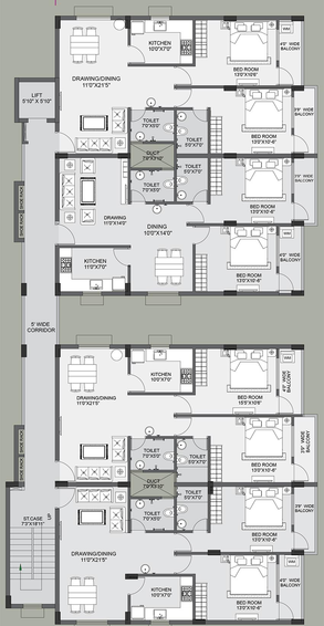 Floor Plan of Kokila Green in Dumduma, Bhubaneswar - Image 157600