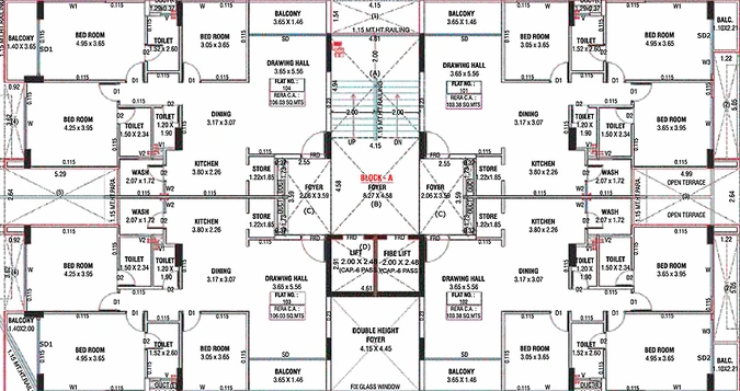 Floor Plan of Soham Dev Pinnacle in Koteshwar, Ahmedabad - Image 157666