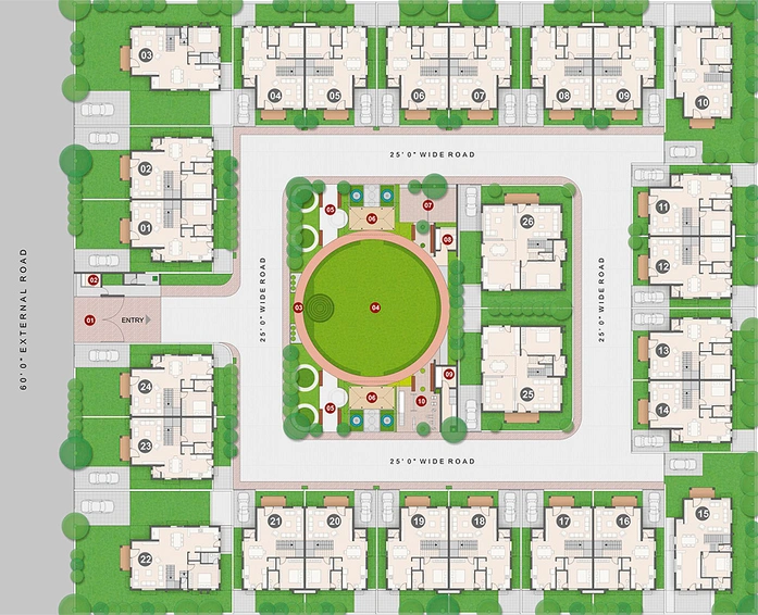Master Plan of Divya Sparsh in Chiloda, Gandhinagar - Image 157694