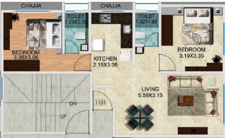 2 BHK Flat in 9 Uma Ishaan in Matunga East, Mumbai - Image 745017