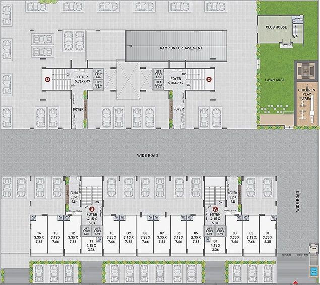Master Plan of Shreenath Fortune 99 in Vavol, Gandhinagar - Image 158114