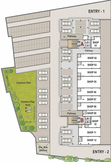 Master Plan of Shiv Ganesh Vatika in New Ranip, Ahmedabad - Image 158130