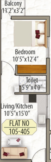1 BHK Flat in Mega Signature Arcade in Khurda, Bhubaneswar - Image 812745