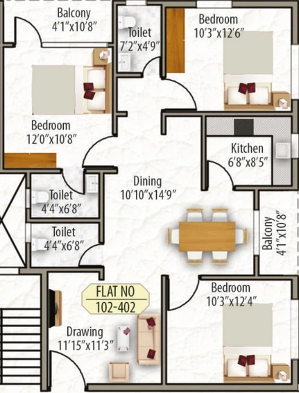 3 BHK Flat in Mega Signature Arcade in Khurda, Bhubaneswar - Image 812751