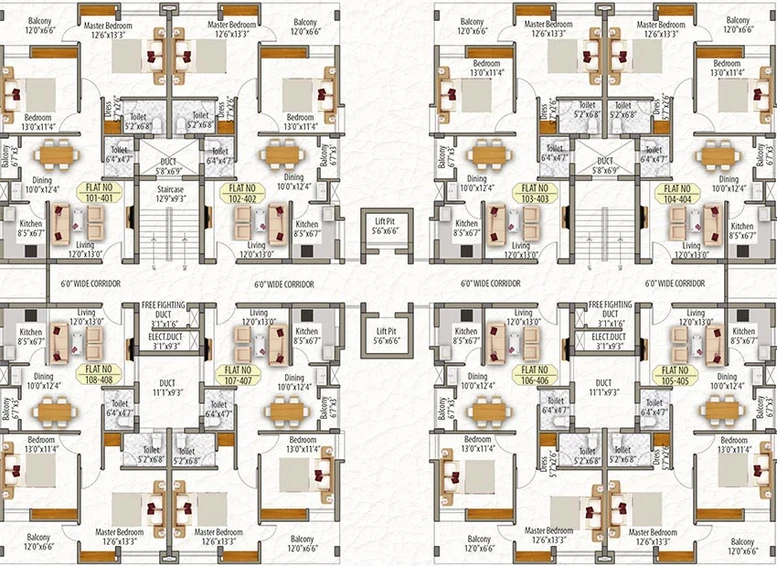 Floor Plan of Mega Signature Arcade in Khurda, Bhubaneswar - Image 158150