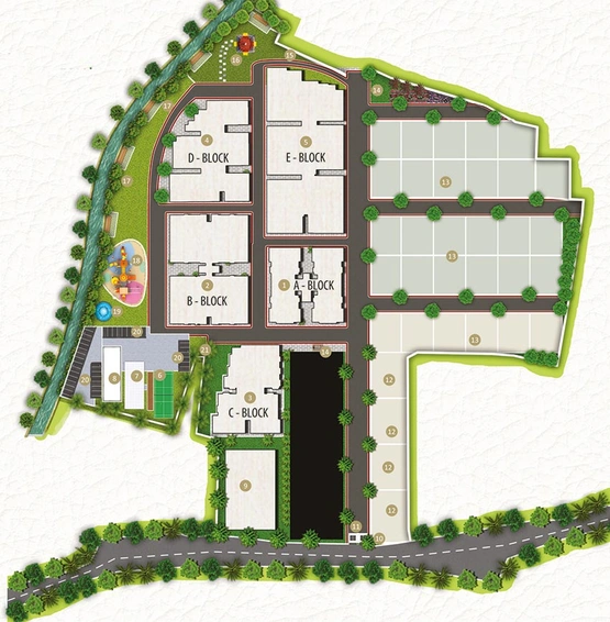 Master Plan of Mega Signature Arcade in Khurda, Bhubaneswar - Image 158149