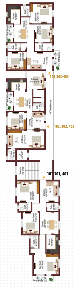 Floor Plan of Sineway Saanvi Enclave in Ghatikia, Bhubaneswar - Image 158181