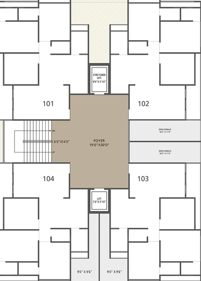 Floor Plan of RM Emerald 44 in Zundal, Ahmedabad - Image 158314