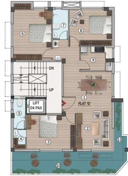 3 BHK Flat in Verdant Pushpak in Gariahat, Kolkata - Image 812845