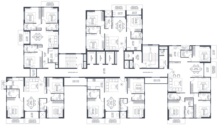 Floor Plan of Vinayak Amara in New Town, Kolkata - Image 158458