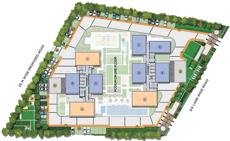 Master Plan of Vinayak Amara in New Town, Kolkata - Image 158459