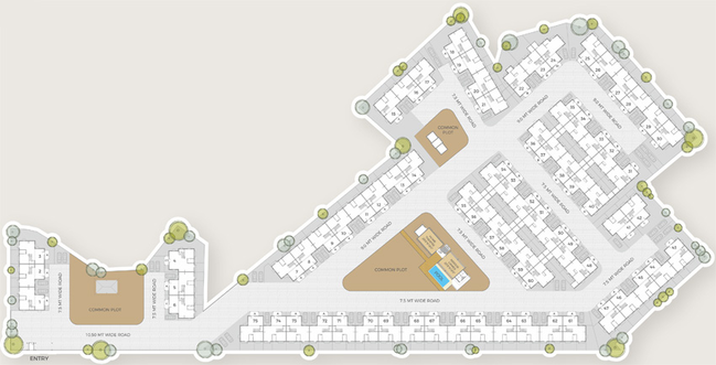 Master Plan of Shrinivas Supercity Glare in Bhadaj, Ahmedabad - Image 158609