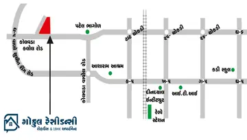 Location of Shree Ambica Gokul Residency - Image 158623