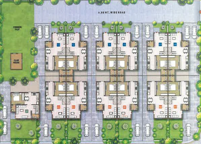Master Plan of Shree Krishna Govind Bungalows in Kalol, Gandhinagar - Image 158655
