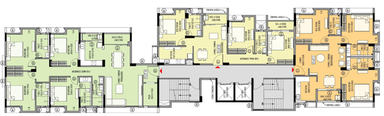 Floor Plan of Vishnupriya in Tollygunge, Kolkata - Image 158789