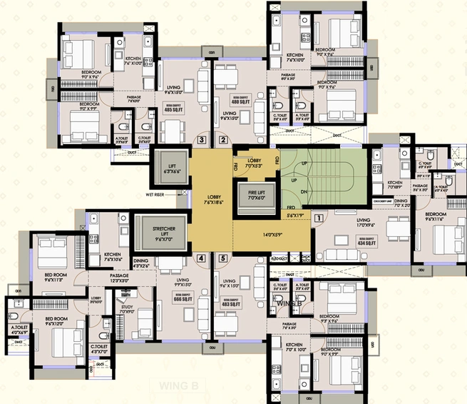 Floor Plan of Pranay Apsara in Bandra West, Mumbai - Image 113667