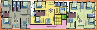 Floor Plan of Sri Sai Enclave in Patia, Bhubaneswar - Image 158848