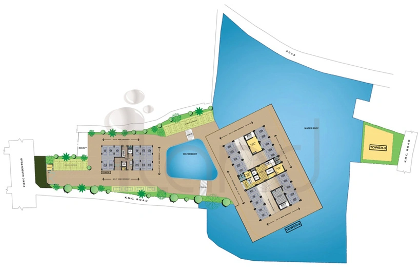 Master Plan of Merlin Iland in EM Bypass, Kolkata - Image 158899