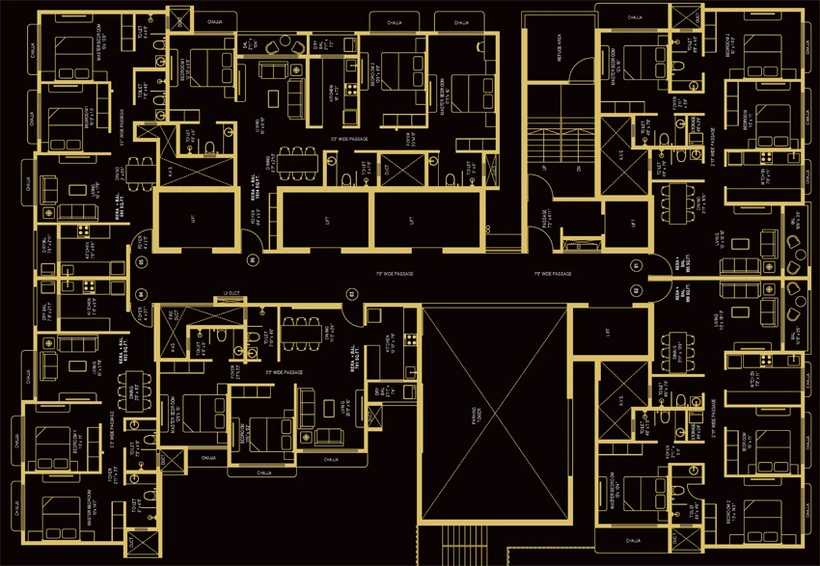 Floor Plan of Kabra Tiara in Malad East, Mumbai - Image 113687