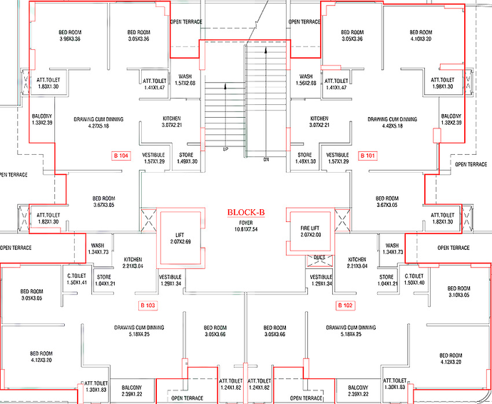 Floor Plan of Hilltown Paradise in Raysan, Gandhinagar - Image 159026