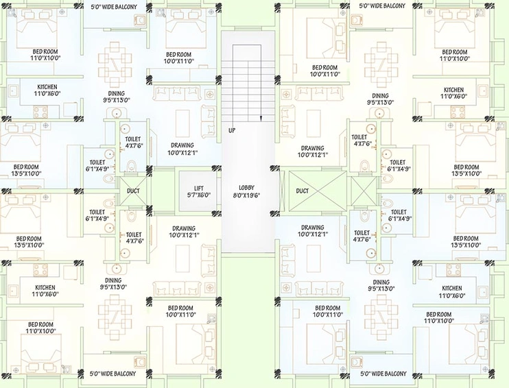 Floor Plan of Surekha Niwas in Hanspal, Bhubaneswar - Image 159137