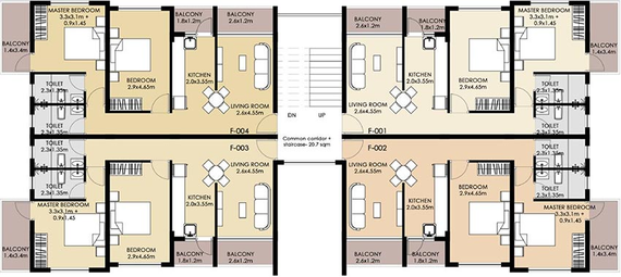 Floor Plan of Triune Oak Leaf in Orlim, Goa - Image 159165