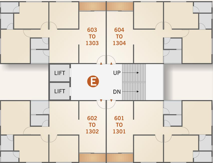 Floor Plan of Raghuvir Aryaman Kalpvruksh in Hathijan, Ahmedabad - Image 159224
